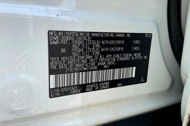 Photo of 2022 Blizzard Pearl Toyota RAV4