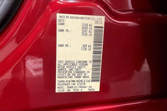 Photo of 2021 Scarlet Ember Tintcoat Nissan Altima