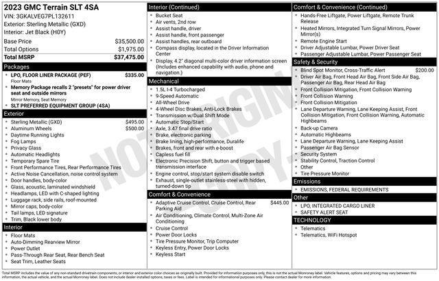 Photo of 2023 Sterling Metallic GMC Terrain