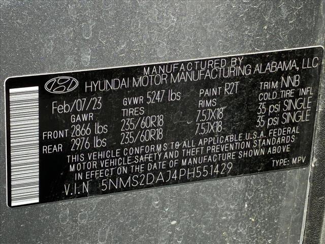 Photo of 2023 Shimmering Silver Hyundai SANTA FE