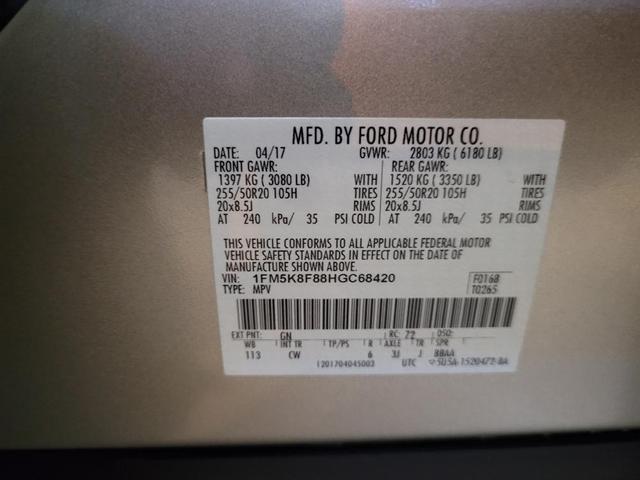 Photo of 2017 White Gold Metallic Ford Explorer