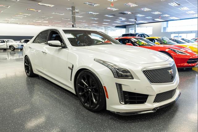 Photo of 2016 Crystal White Tricoat Cadillac CTS-V