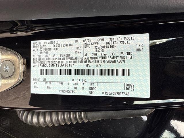Photo of 2025 Agate Black Metallic Ford Escape