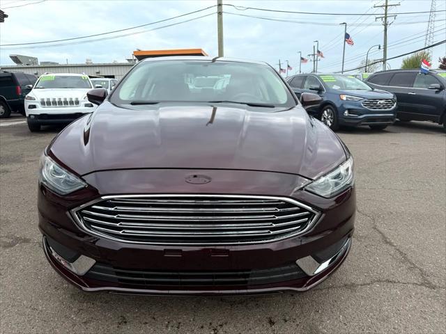 Photo of 2017 Burgundy Ford Fusion