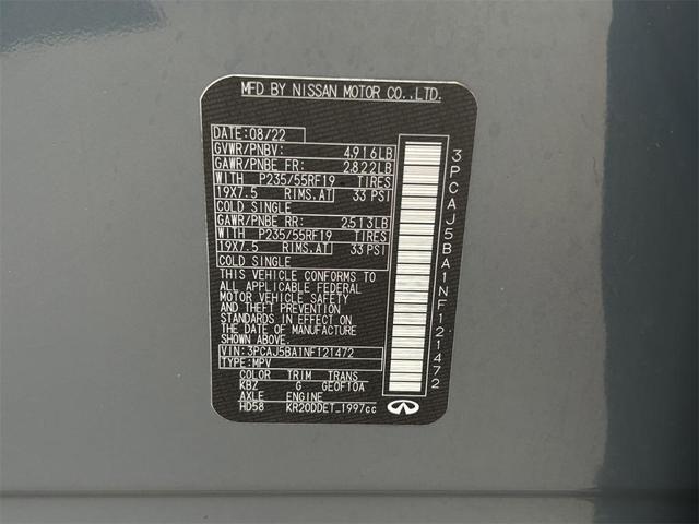 Photo of 2022 Slate Gray INFINITI QX50