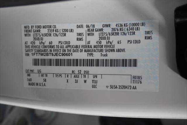 Photo of 2018 Oxford White Ford F-250