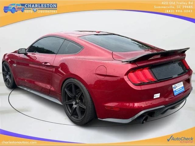 Photo of 2018 Burgundy Ford Mustang