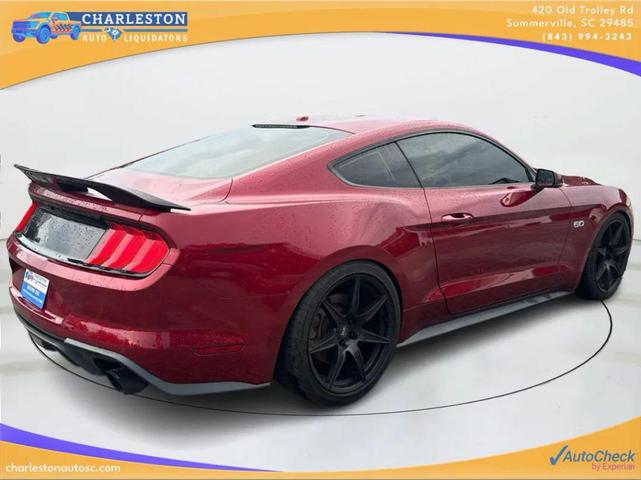 Photo of 2018 Burgundy Ford Mustang