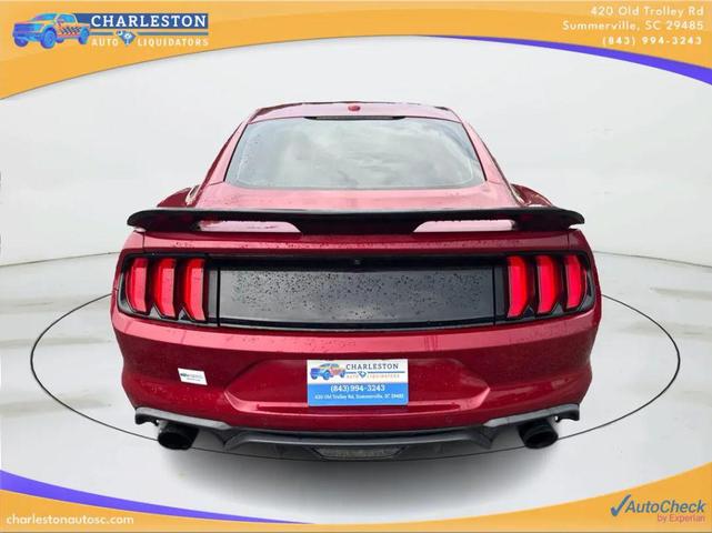 Photo of 2018 Burgundy Ford Mustang