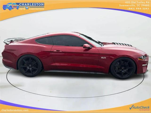 Photo of 2018 Burgundy Ford Mustang