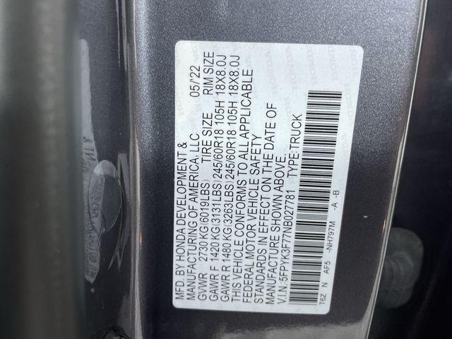 Photo of 2022 Gray Honda Ridgeline
