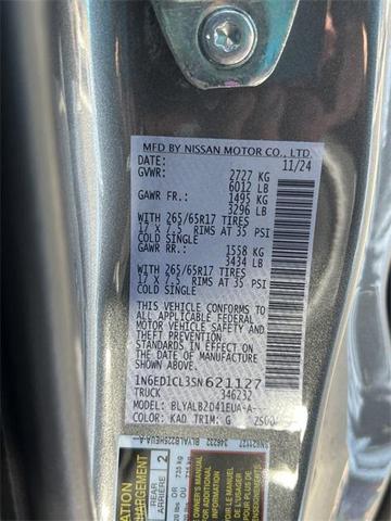 Photo of 2025 Gun Metallic Nissan Frontier