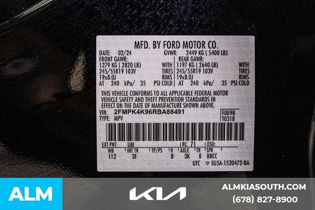 Photo of 2024 AGATE BLACK METALLIC Ford Edge