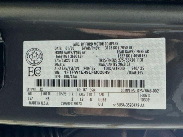 Photo of 2020 Grey Ford F-150