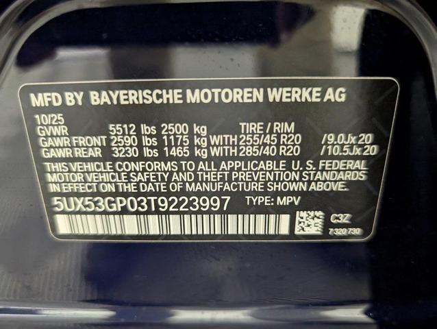 Photo of 2026 Tanzanite Blue II Metallic BMW X3