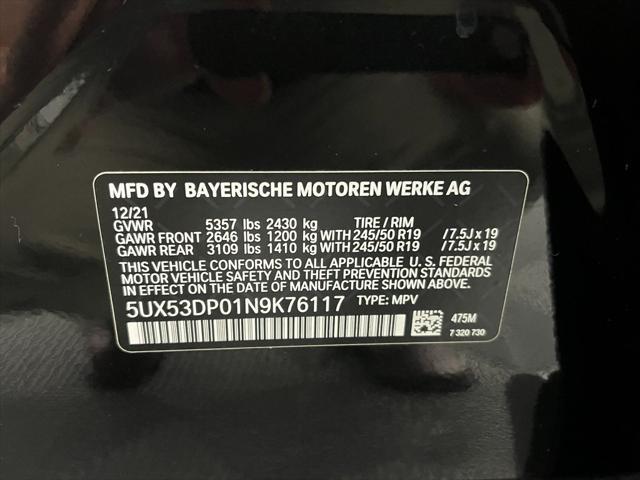 Photo of 2022 Black Sapphire Metallic BMW X3
