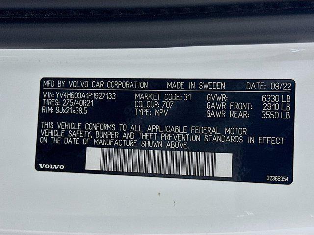 Photo of 2023 Crystal White Metallic Volvo XC90 Recharge Plug-In Hybrid