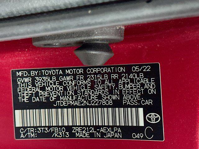 Photo of 2022 Ruby Flare Pearl Toyota Corolla