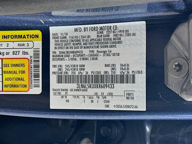 Photo of 2019 Blue Diamond Metallic Lincoln MKZ Hybrid