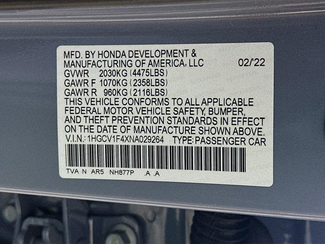 Photo of 2022 Crystal Black Pearl Honda Accord