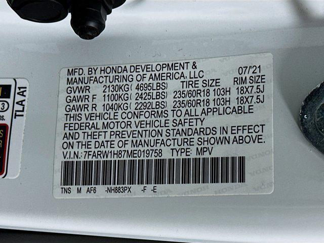 Photo of 2021 Platinum White Pearl Honda CR-V