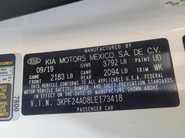 Photo of 2020 Clear White Kia Forte