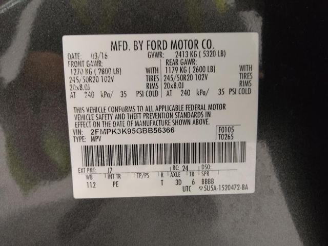 Photo of 2016 Magnetic Metallic Ford Edge