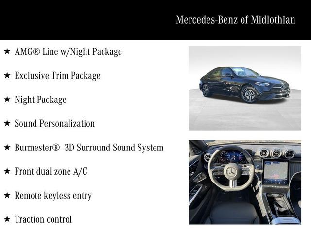 Photo of 2025 Black Mercedes-Benz C-Class