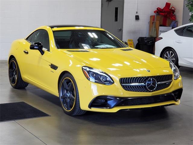 Photo of 2020 Sun Yellow Mercedes-Benz AMG SLC 43