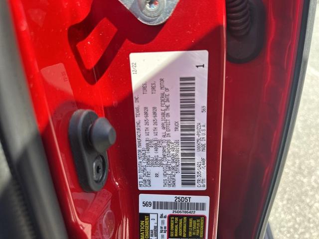 Photo of 2023 Supersonic Red Toyota Tundra Hybrid