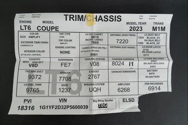 Photo of 2023 Amplify Orange Tintcoat Chevrolet Corvette