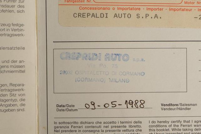 Photo of 1988 Rosso Corsa Ferrari 328