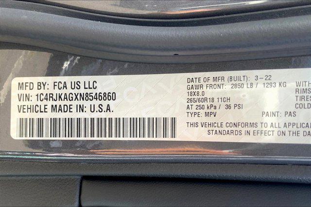 Photo of 2022 Baltic Gray Metallic Clearcoat Jeep Grand Cherokee L