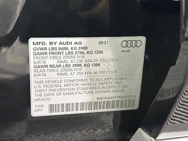 Photo of 2022 Mythos Black Metallic Audi Q5