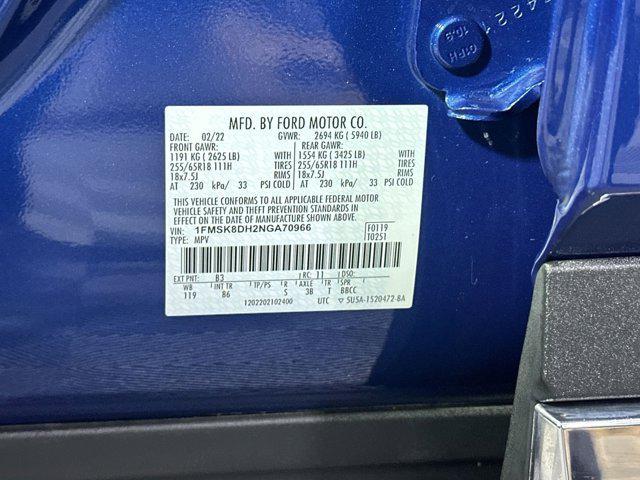 Photo of 2022 ATLAS BLUE METALLIC Ford Explorer