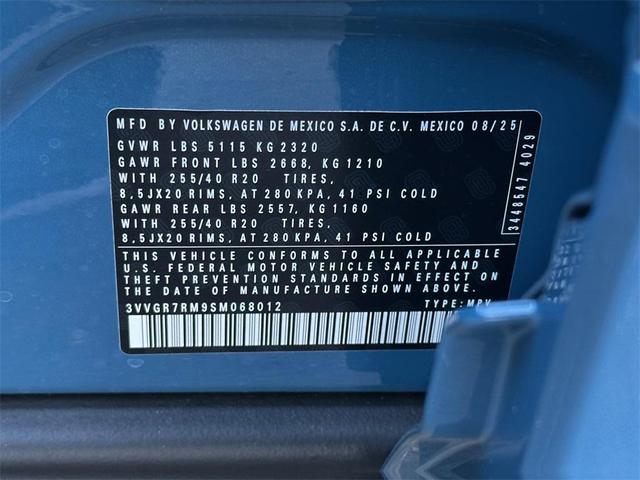 Photo of 2025 Monterey Blue Pearl Volkswagen Tiguan