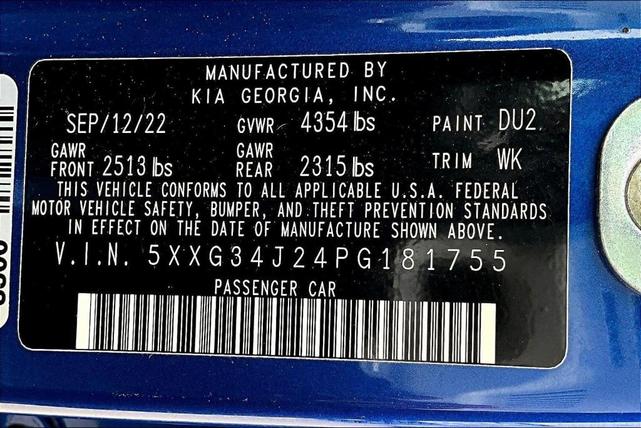 Photo of 2023 Sapphire Blue Kia K5