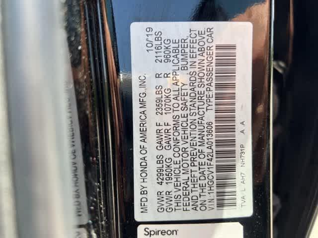 Photo of 2020 Crystal Black Pearl Honda Accord