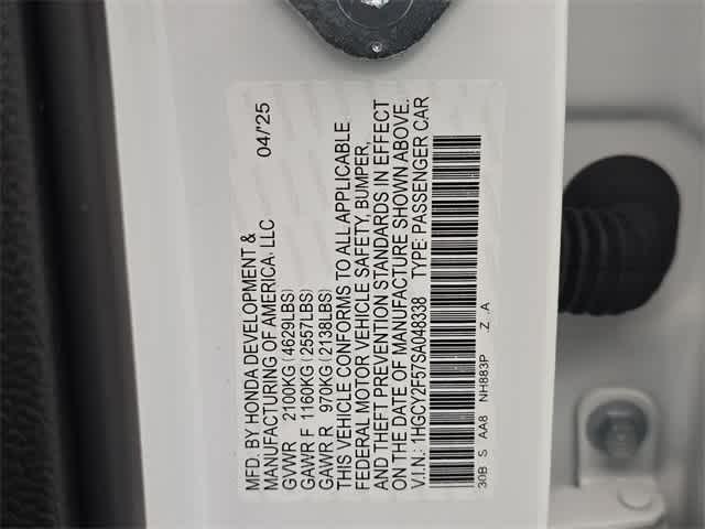 Photo of 2025 Platinum White Pearl Honda Accord Hybrid