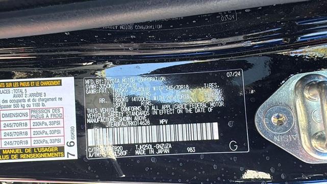 Photo of 2024 Black Toyota Land Cruiser