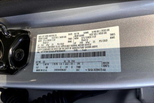 Photo of 2018 Ingot Silver Metallic Ford F-150