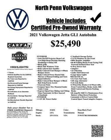 Photo of 2021 Deep Black Pearl Volkswagen Jetta GLI