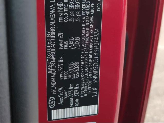 Photo of 2025 Ultimate Red Hyundai SANTA FE