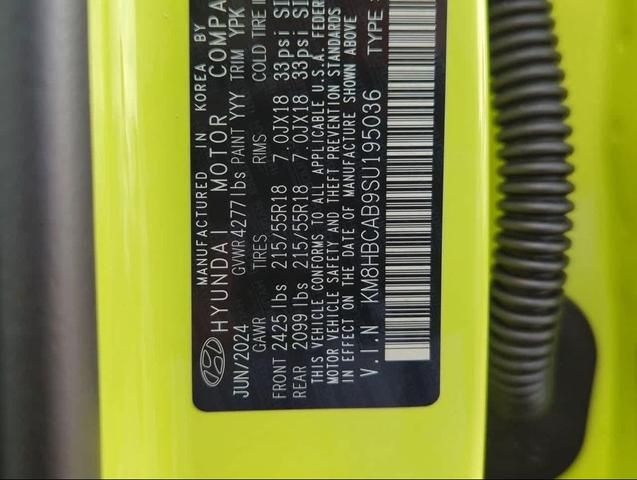 Photo of 2025 Neoteric Yellow Hyundai KONA