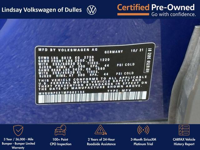 Photo of 2021 Blue Metallic Volkswagen ID.4