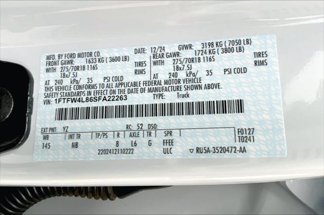 Photo of 2025 White Ford F-150