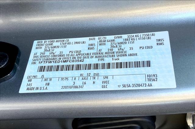 Photo of 2021 Iconic Silver Metallic Ford F-150