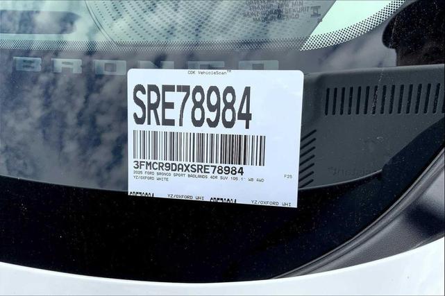 Photo of 2025 Oxford White Ford Bronco Sport