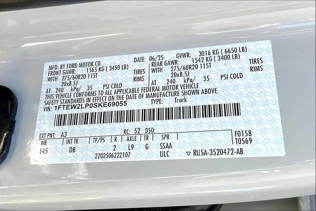 Photo of 2025 White Ford F-150