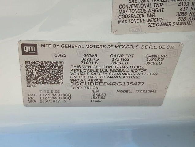 Photo of 2024 Summit White Chevrolet Silverado 1500